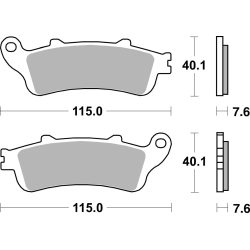 SBS 721 HF motocyklowe klocki hamulcowe komplet na 1 tarczę sklep motocyklowy MOTORUS.PL