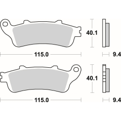 SBS 722 HF motocyklowe klocki hamulcowe komplet na 1 tarczę sklep motocyklowy MOTORUS.PL