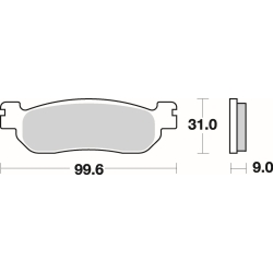 SBS 728 LS motocyklowe klocki hamulcowe komplet na 1 tarczę sklep motocyklowy MOTORUS.PL