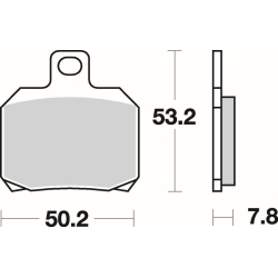 SBS 730 HF motocyklowe klocki hamulcowe komplet na 1 tarczę sklep motocyklowy MOTORUS.PL