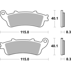 SBS 735 HF motocyklowe klocki hamulcowe komplet na 1 tarczę sklep motocyklowy MOTORUS.PL