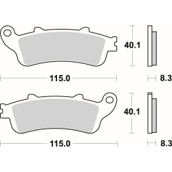 SBS 736 LS motocyklowe klocki hamulcowe komplet na 1 tarczę sklep motocyklowy MOTORUS.PL