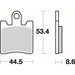 SBS 740 HS motocyklowe klocki hamulcowe komplet na 1 tarczę sklep motocyklowy MOTORUS.PL