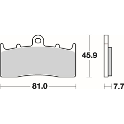 SBS 743 HS motocyklowe klocki hamulcowe komplet na 1 tarczę sklep motocyklowy MOTORUS.PL