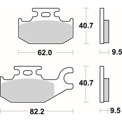 SBS 754 RSI motocyklowe klocki hamulcowe komplet na 1 tarczę sklep motocyklowy MOTORUS.PL