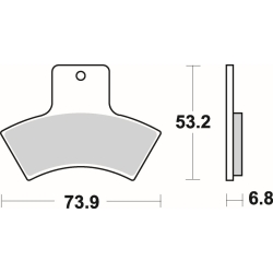 SBS 755 SI motocyklowe klocki hamulcowe komplet na 1 tarczę sklep motocyklowy MOTORUS.PL