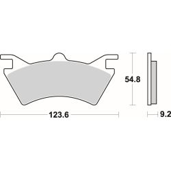 SBS 757 ATS motocyklowe klocki hamulcowe komplet na 1 tarczę sklep motocyklowy MOTORUS.PL