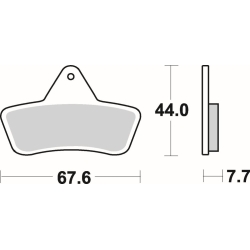 SBS 758 ATS motocyklowe klocki hamulcowe komplet na 1 tarczę sklep motocyklowy MOTORUS.PL