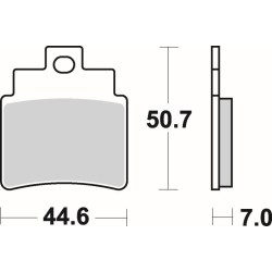 SBS 775 SI motocyklowe klocki hamulcowe komplet na 1 tarczę sklep motocyklowy MOTORUS.PL