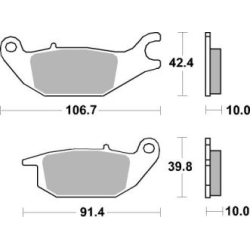 SBS 784 HF motocyklowe klocki hamulcowe komplet na 1 tarczę sklep motocyklowy MOTORUS.PL