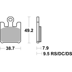 SBS 788 DS motocyklowe klocki hamulcowe komplet na 1 tarczę sklep motocyklowy MOTORUS.PL