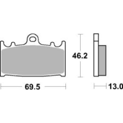 SBS 789 LS motocyklowe klocki hamulcowe komplet na 1 tarczę sklep motocyklowy MOTORUS.PL