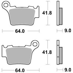 SBS 791 RSI motocyklowe klocki hamulcowe komplet na 1 tarczę sklep motocyklowy MOTORUS.PL