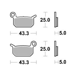 SBS 794 SI motocyklowe klocki hamulcowe komplet na 1 tarczę sklep motocyklowy MOTORUS.PL