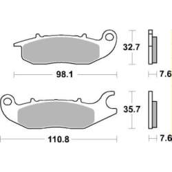 SBS 797 HF motocyklowe klocki hamulcowe komplet na 1 tarczę sklep motocyklowy MOTORUS.PL