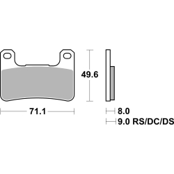 SBS 806 HS motocyklowe klocki hamulcowe komplet na 1 tarczę sklep motocyklowy MOTORUS.PL