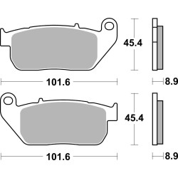 SBS 807 H.HS motocyklowe klocki hamulcowe komplet na 1 tarczę sklep motocyklowy MOTORUS.PL