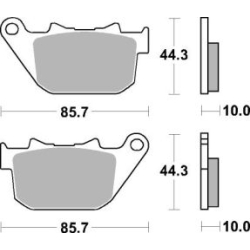 SBS 808 LS motocyklowe klocki hamulcowe komplet na 1 tarczę sklep motocyklowy MOTORUS.PL