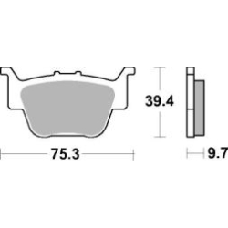 SBS 813 SI motocyklowe klocki hamulcowe komplet na 1 tarczę sklep motocyklowy MOTORUS.PL