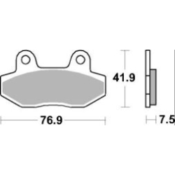 SBS 814 LS motocyklowe klocki hamulcowe komplet na 1 tarczę sklep motocyklowy MOTORUS.PL