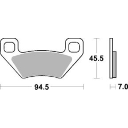 SBS 822 RSI motocyklowe klocki hamulcowe komplet na 1 tarczę sklep motocyklowy MOTORUS.PL