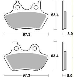 SBS 826 H.HS motocyklowe klocki hamulcowe komplet na 1 tarczę sklep motocyklowy MOTORUS.PL