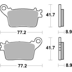 SBS 834 HF motocyklowe klocki hamulcowe komplet na 1 tarczę sklep motocyklowy MOTORUS.PL