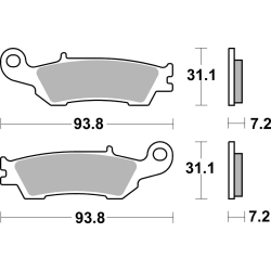 SBS 840 RSI motocyklowe klocki hamulcowe komplet na 1 tarczę sklep motocyklowy MOTORUS.PL