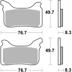 SBS 842 HS motocyklowe klocki hamulcowe komplet na 1 tarczę sklep motocyklowy MOTORUS.PL