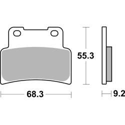 SBS 844 HS motocyklowe klocki hamulcowe komplet na 1 tarczę sklep motocyklowy MOTORUS.PL