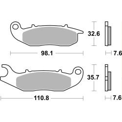 SBS 859 HF motocyklowe klocki hamulcowe komplet na 1 tarczę sklep motocyklowy MOTORUS.PL