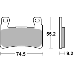 SBS 860 H.HS motocyklowe klocki hamulcowe komplet na 1 tarczę sklep motocyklowy MOTORUS.PL