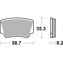 SBS 867 SI motocyklowe klocki hamulcowe komplet na 1 tarczę sklep motocyklowy MOTORUS.PL