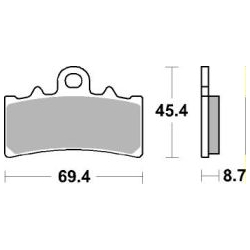 SBS 877 RS motocyklowe klocki hamulcowe komplet na 1 tarczę sklep motocyklowy MOTORUS.PL