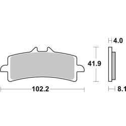 SBS 901 RS motocyklowe klocki hamulcowe komplet na 1 tarczę sklep motocyklowy MOTORUS.PL