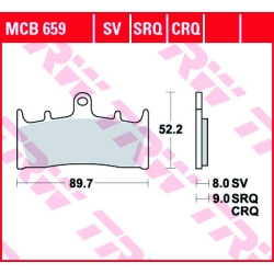 TRW LUCAS MCB659SV klocki hamulcowe SINTER STREET KAWASAKI ZX9R 96-01, ZRX1100 / 1200 96-06 MOTORUS.PL