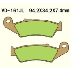 VESRAH VD-161JL Sintered motocyklowe klocki hamulcowe sklep motocyklowy MOTORUS.PL