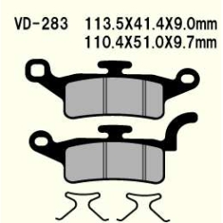 VESRAH VD283 SEMI METALIC klocki hamulcowe Przód YAMAHA HW125 HW150 Extender 2016-2020 MOTORUS.PL