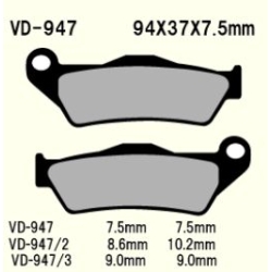 VESRAH VD-947/2 SEMI METALIC klocki hamulcowe sklep motocyklowy MOTORUS.PL