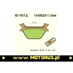 VESRAH VD957JL Sintered motocyklowe klocki hamulcowe sklep motocyklowy MOTORUS.PL