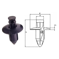 TOURMAX RVT-PR01 kołek montażowy spinka do owiewek motocyklowych 1szt. MOTORUS.PL