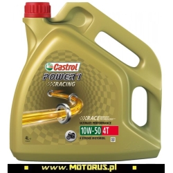 CASTROL POWER 1 RACING 4T 10W50 4L motocyklowy olej silnikowy syntetyczny sklep MOTORUS.PL