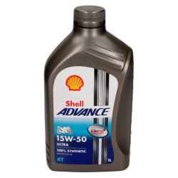 SHELL ADVANCE 4T ULTRA 15W50 olej silnikowy syntetyczny motocyklowy 1L MOTORUS.PL