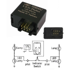 Przerywacz do kierunkowskazów 12V 7PIN LED SUZUKI sklep MOTORUS.PL