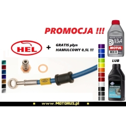 HEL przewody hamulcowe w stalowym oplocie TYŁ 1szt. Honda CBR600 FS-FT-FW PC31 F3 1995-1998 sklep MOTORUS.PL