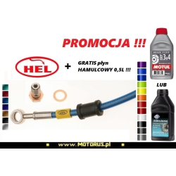 HEL przewody hamulcowe w stalowym oplocie TYŁ 1szt. Aprilia RS250 1998-2004 sklep MOTORUS.PL