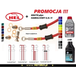 HEL Przewody HAMULCOWE w stalowym oplocie PRZÓD Typ ABS BMW R1200C ABS 1997-2004 sklep MOTORUS.PL