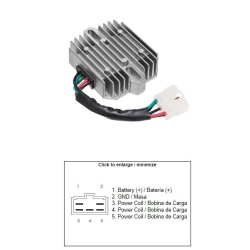 DZE 2312-01 regulator napięcia SUZUKI GSXR 600 97-00, GSXR 750 96-99 MOTORUS.PL