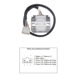 DZE 2463 regulator napięcia YAMAHA FZS1000 01-05, XVS650 01-16 MOTORUS.PL