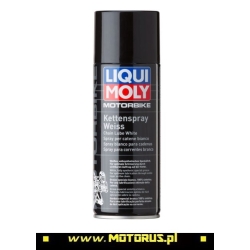 LIQUI MOLY MOTORBIKE biały smar do łańcucha motocyklowego 400ml sklep motocyklowy MOTORUS.PL